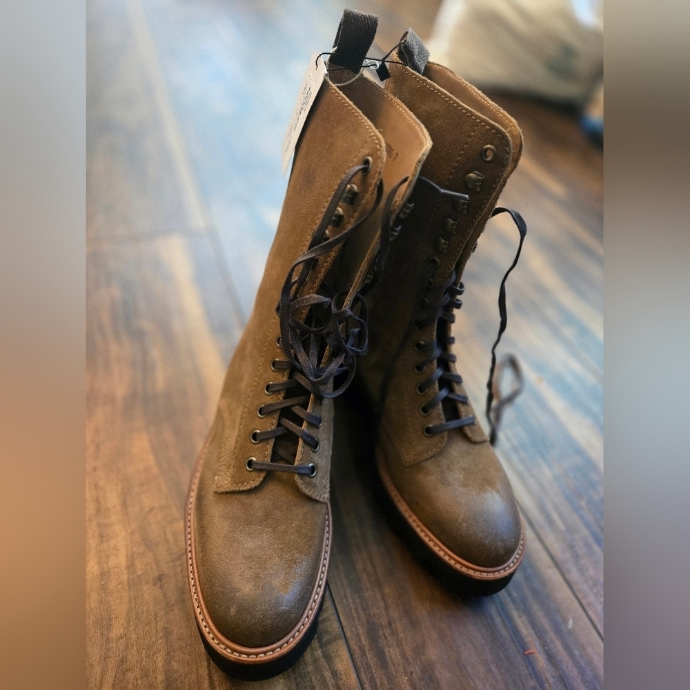 Grenson Mavis Snuff Burnished Boots Sz 40-40.5/9-9.5